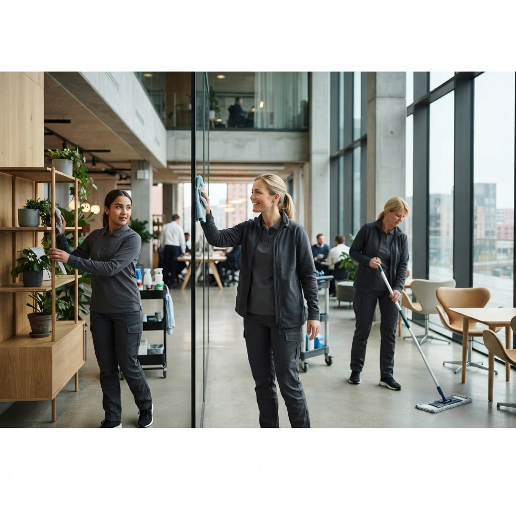 Succes Cleaning team arbejder sammen